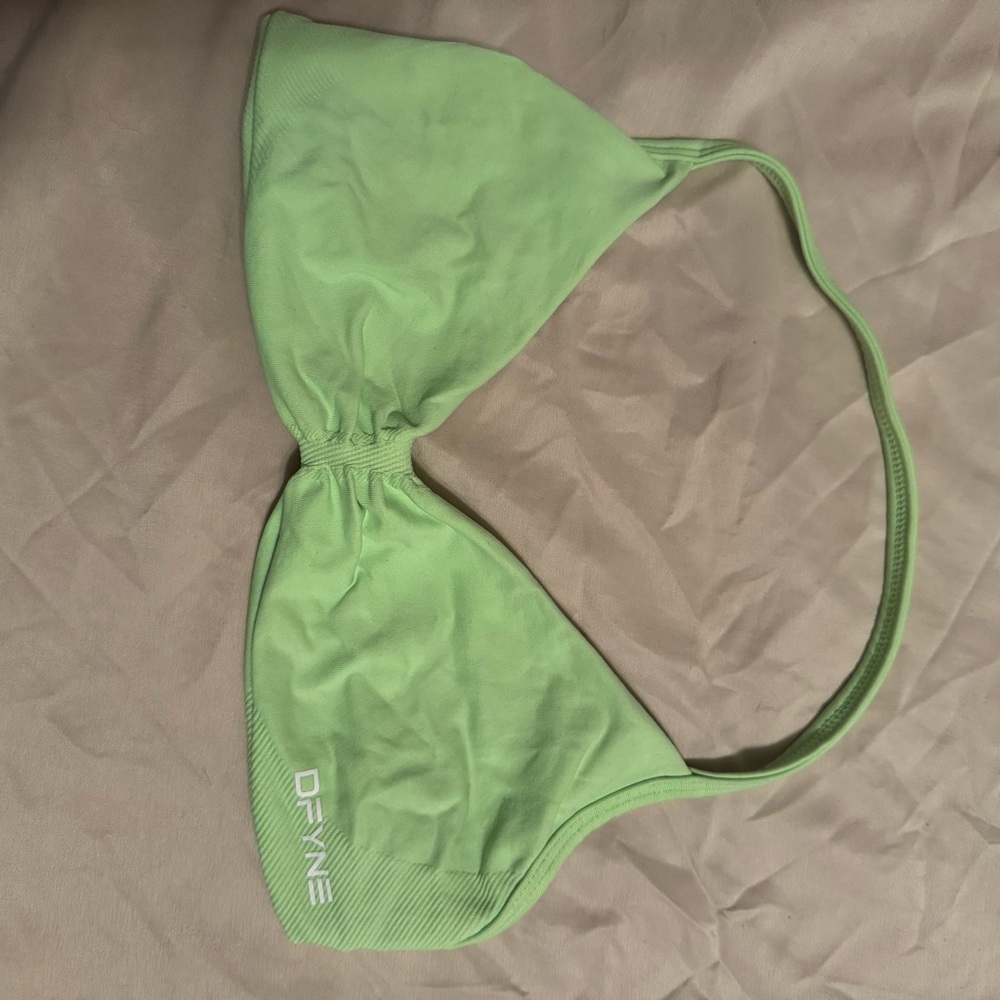DEYNE Lime Green Triangle Bikini Top